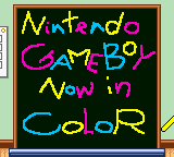 Game Boy Color Promotional Demo Title Screen